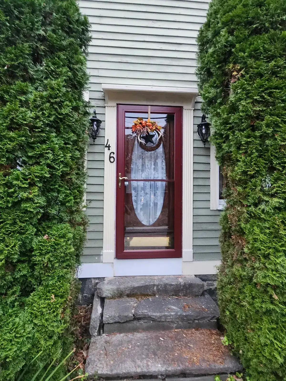 Front entry and steps
