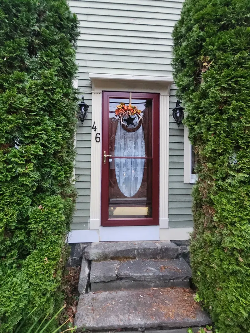 Front entry and steps