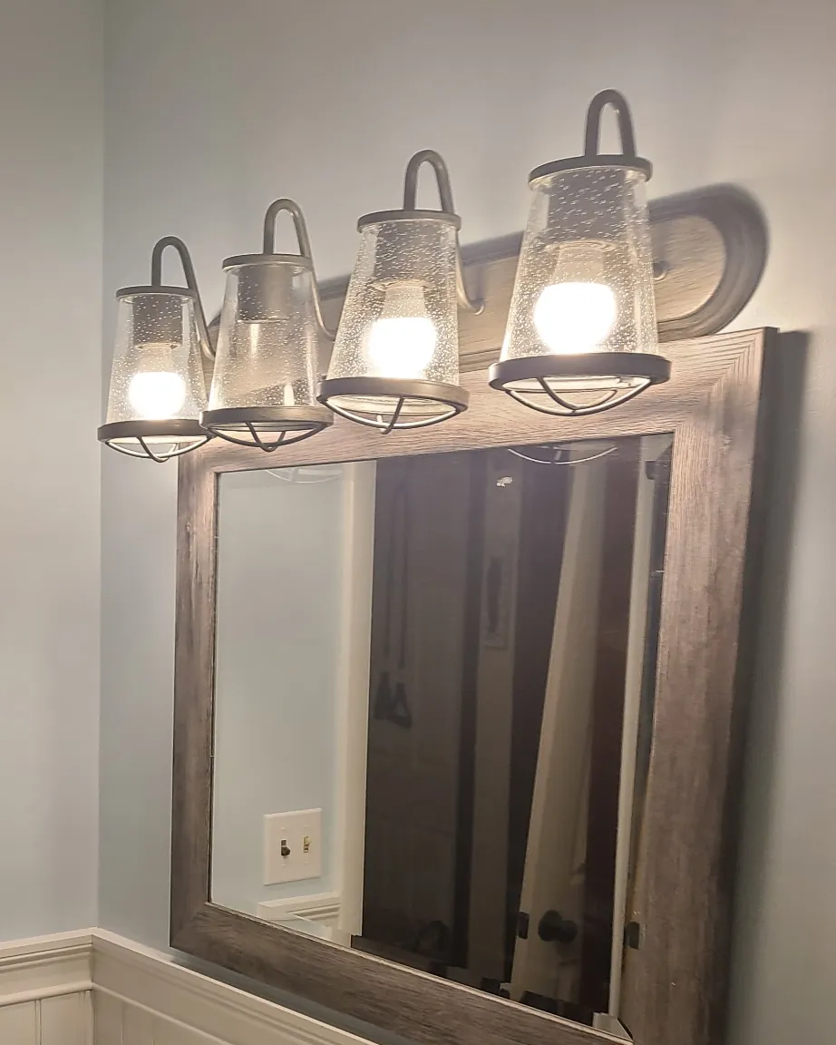 New vanity light fixture